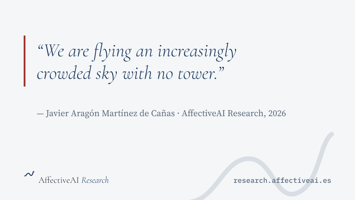 We are flying an increasingly crowded sky with no tower.